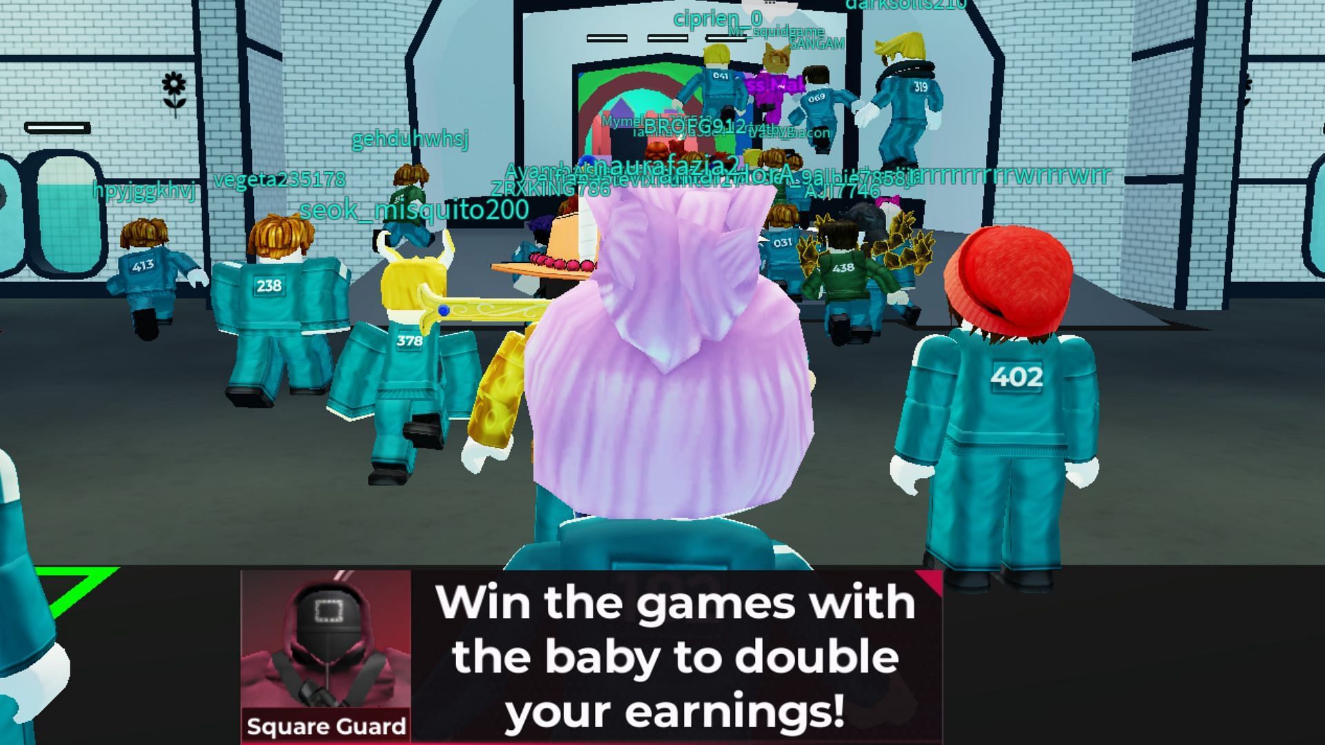The baby doubles the player's earnings (Image via Roblox)